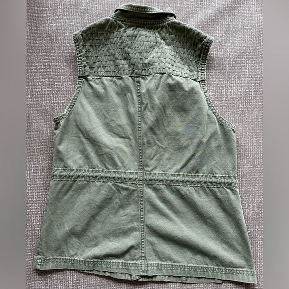 Merona Olive Green Khaki 100% cotton Vest size Medium - Picture 3 of 10